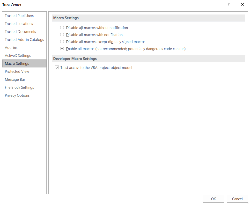 Issues With Oracle Bi Publisher With Microsoft Word 2016 Inside Word Cannot Open This Document Template