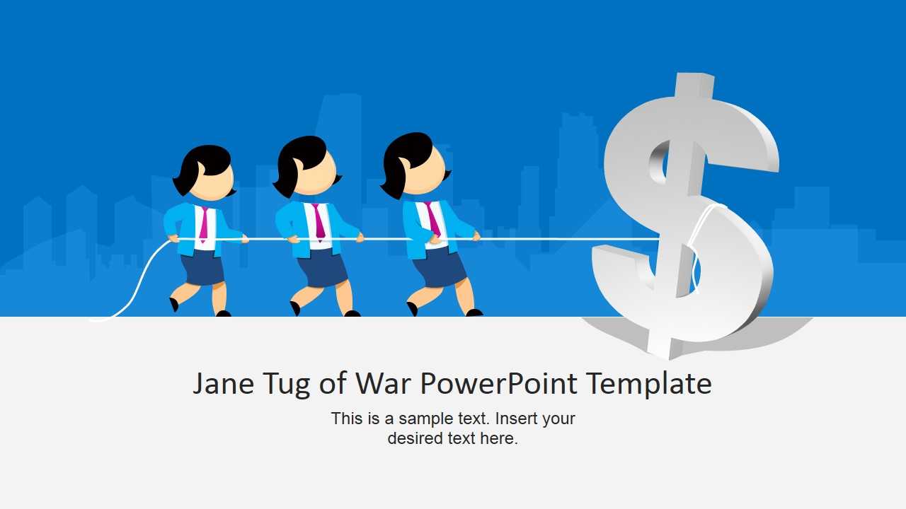 Jane Tug Of War Powerpoint Template With Regard To Powerpoint Templates War