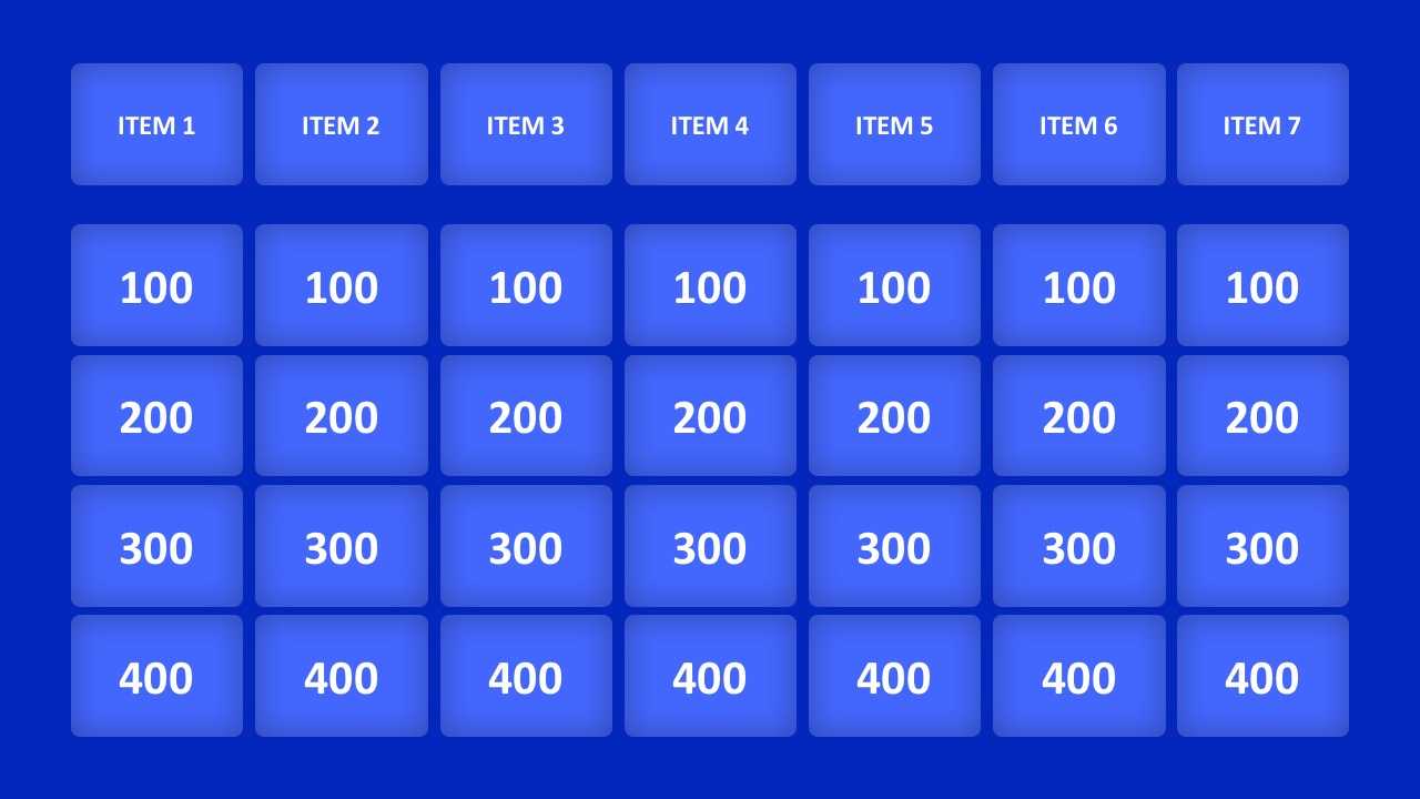 Jeopardy Game Powerpoint Templates Intended For Quiz Show Template Powerpoint