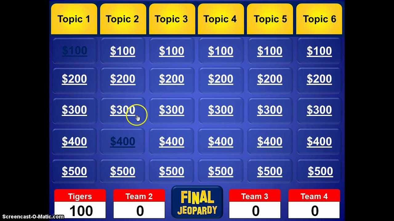 Jeopardy Powerpoint Template With Jeopardy Powerpoint Template With Sound