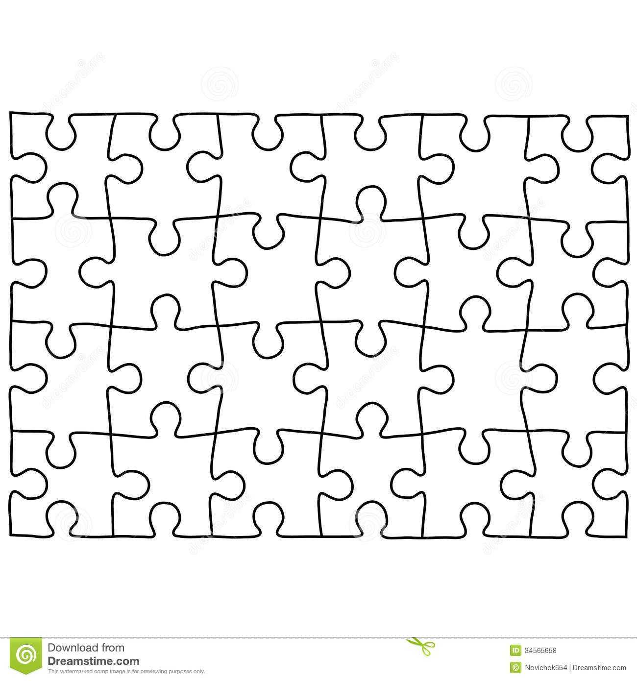 Jigsaw Puzzle Design Template | Free Puzzle Templates Intended For Jigsaw Puzzle Template For Word