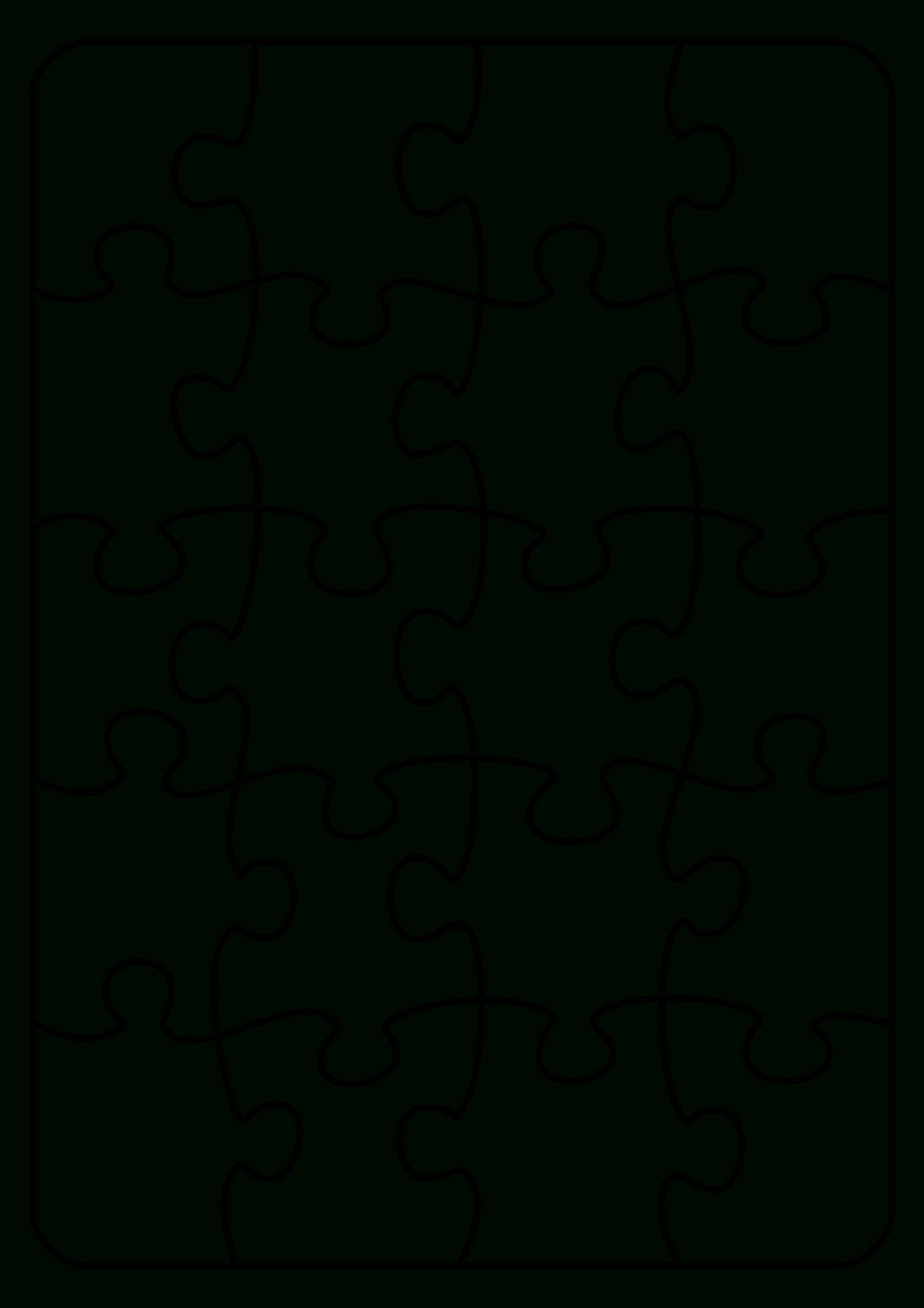 Jigsaw Puzzle Template. Endless Possibilities! Use With With Jigsaw Puzzle Template For Word