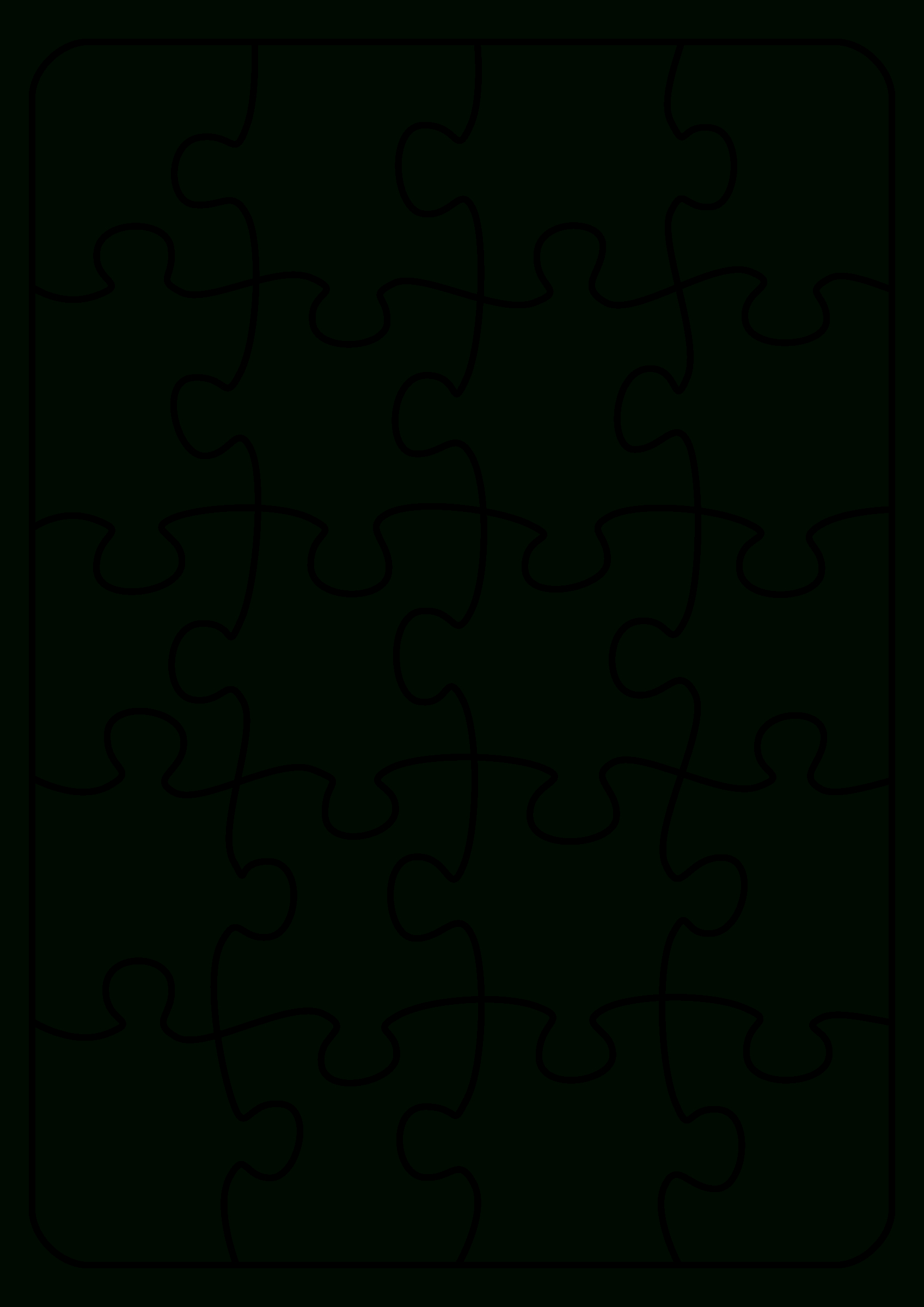 Jigsaw Puzzle Template. Endless Possibilities! Use With With Jigsaw Puzzle Template For Word