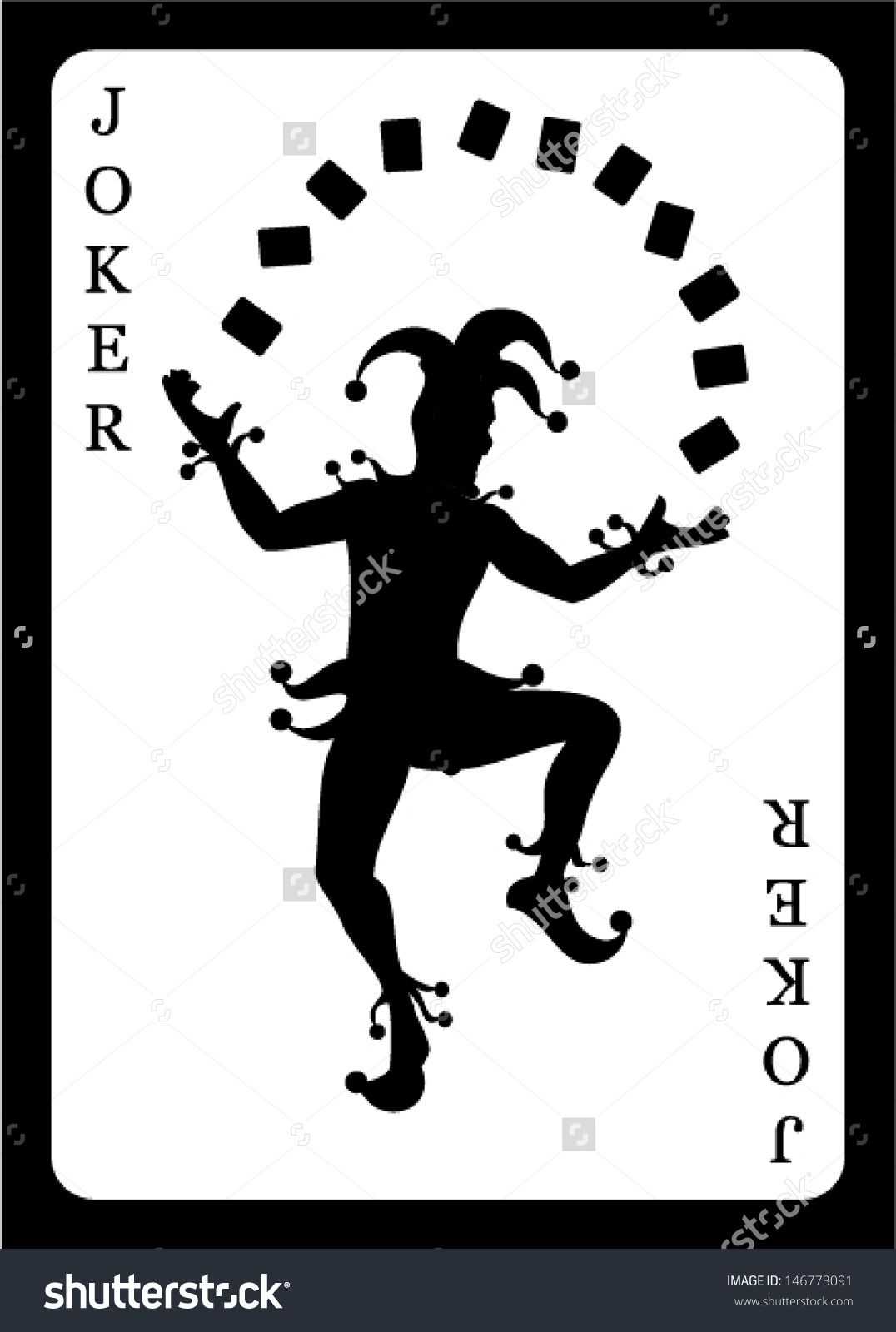 Joker Card. Vector Background. - 146773091 : Shutterstock Within Joker Card Template