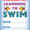 Kids Certificate For Learning To Swim | Swim | Learn To Swim Within Swimming Certificate Templates Free