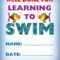 Kids Certificate For Learning To Swim | Swim | Learn To Swim Within Swimming Certificate Templates Free