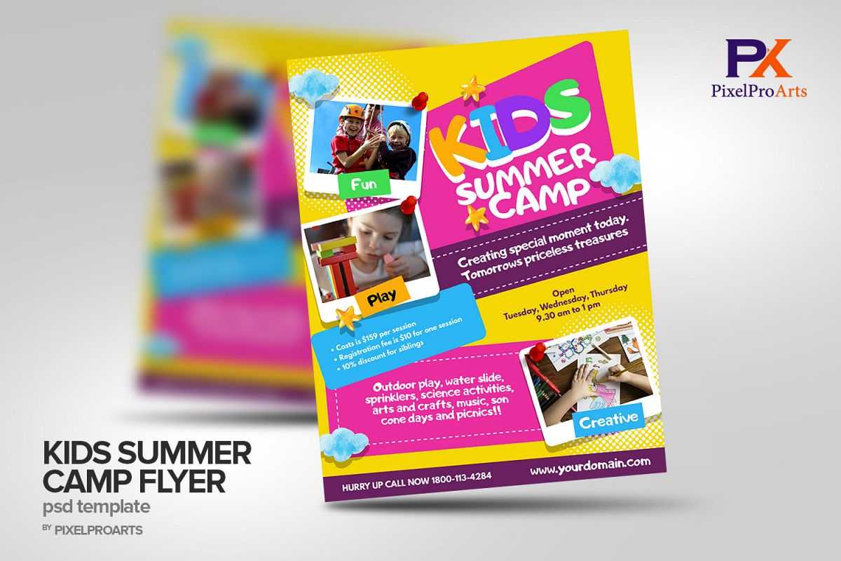 Kids Summer Camp Flyer Poster Template Pertaining To Summer Camp Brochure Template Free Download