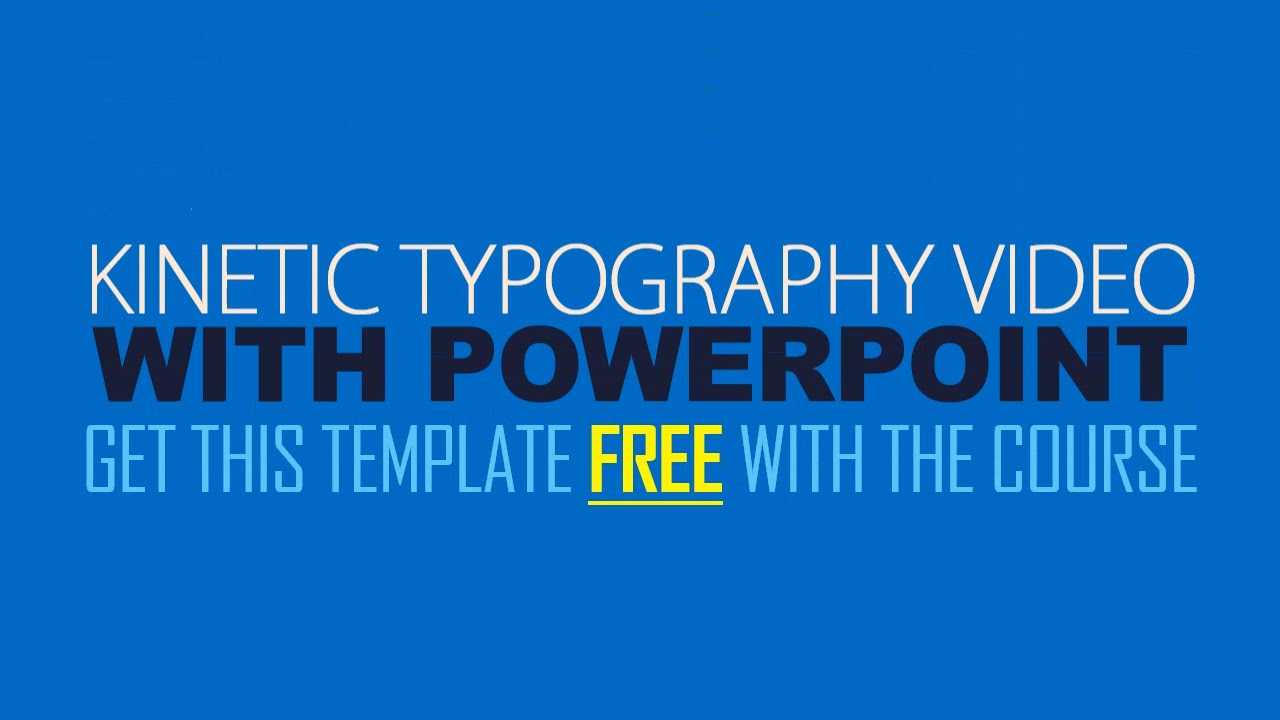 Kinetic Typography Explainer Video With Powerpoint Throughout Powerpoint Kinetic Typography Template