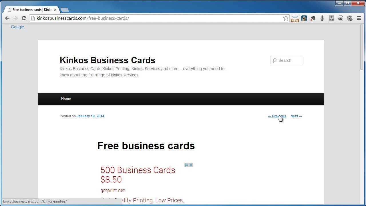 Kinkos Business Cards Pertaining To Kinkos Business Card Template