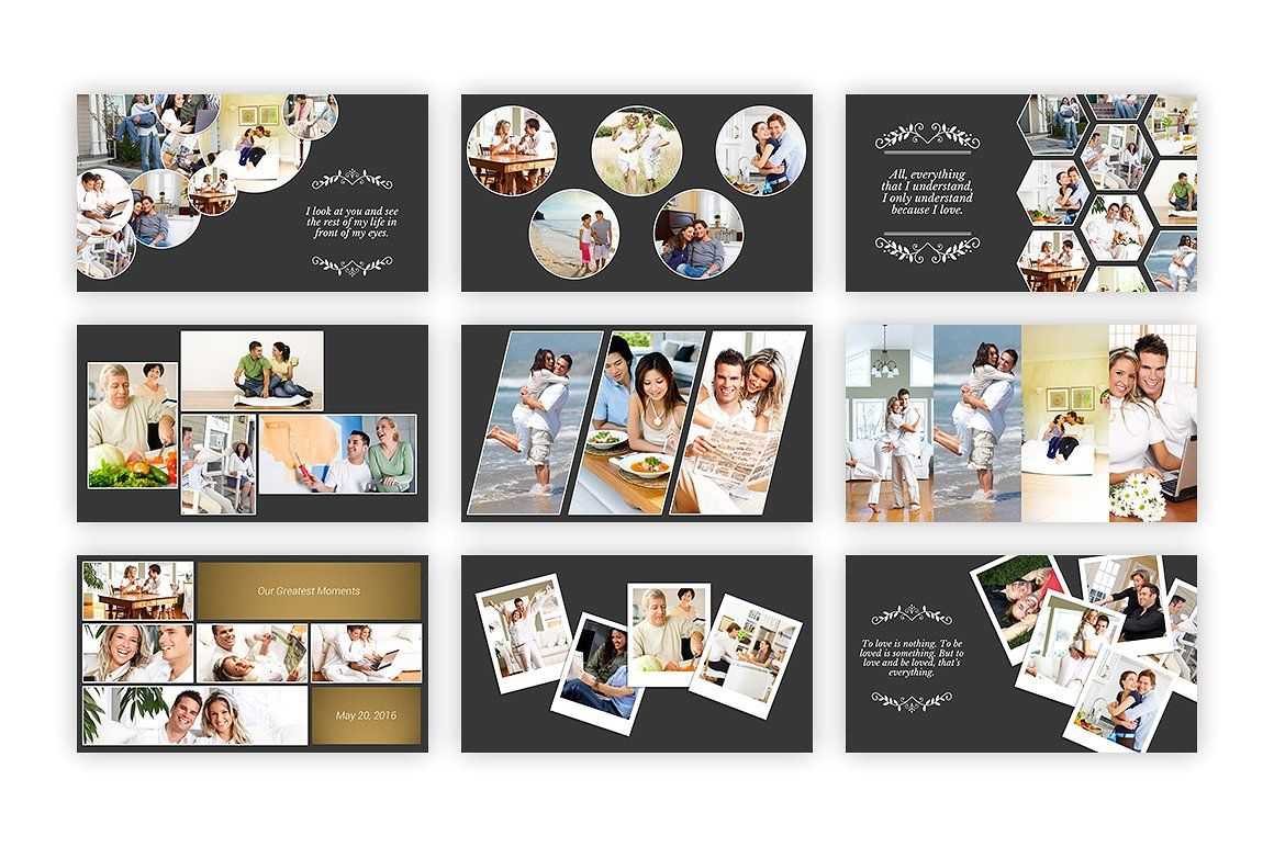 Kolase – Powerpoint Template #collage#perfect#album#family Intended For Powerpoint Photo Album Template