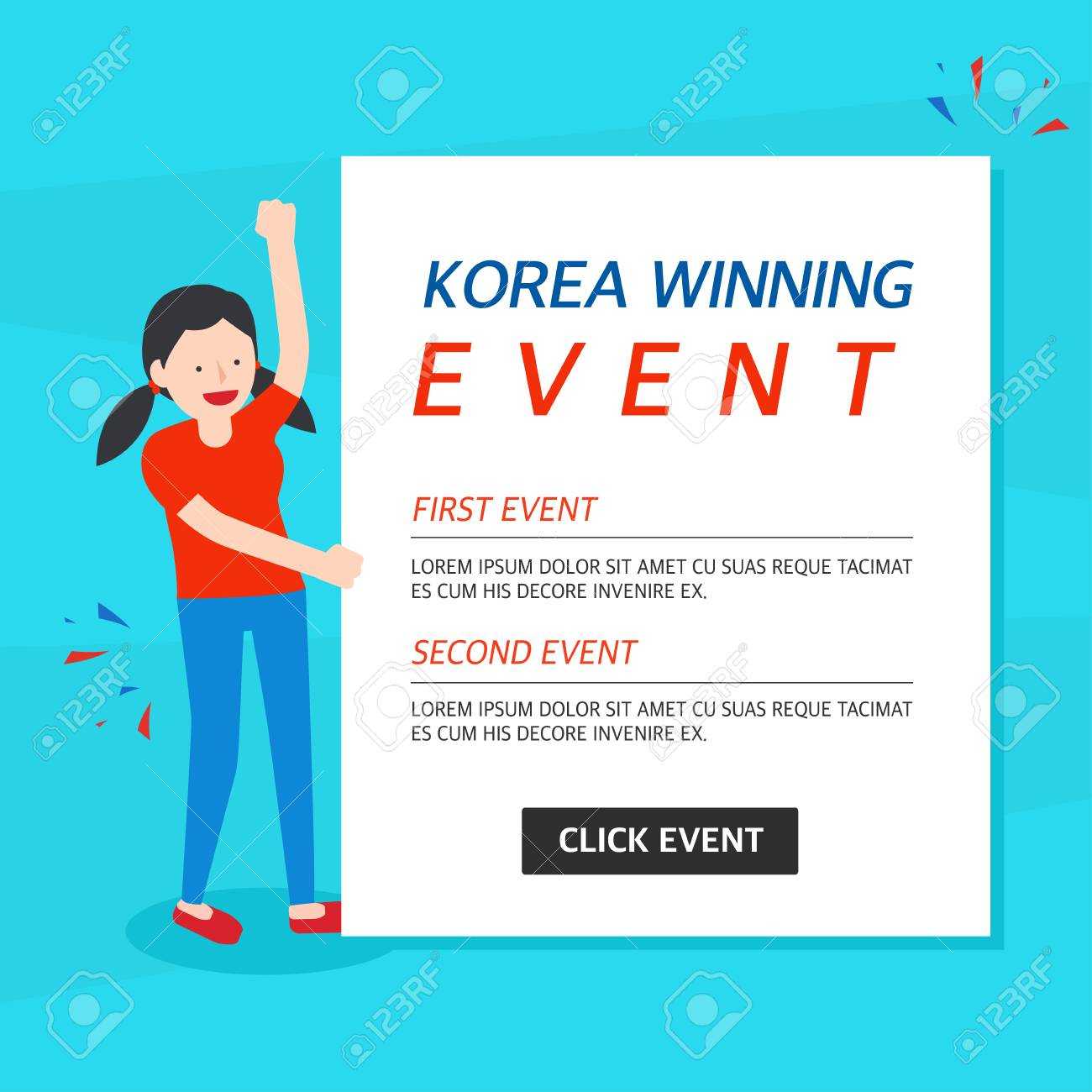 Korea Winning Event Banner Template Throughout Event Banner Template