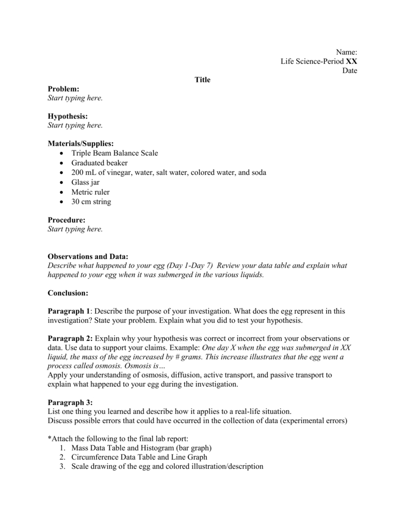 Lab Report Template Regarding Lab Report Conclusion Template