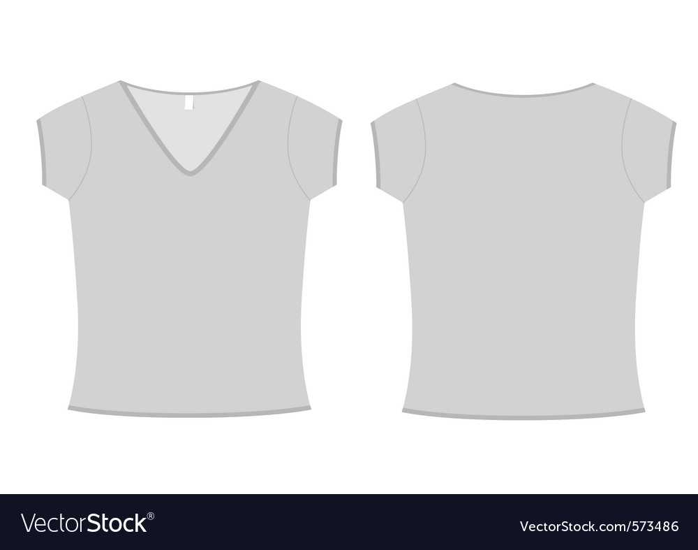Ladies Vneck Tshirt Template Pertaining To Blank V Neck T Shirt Template