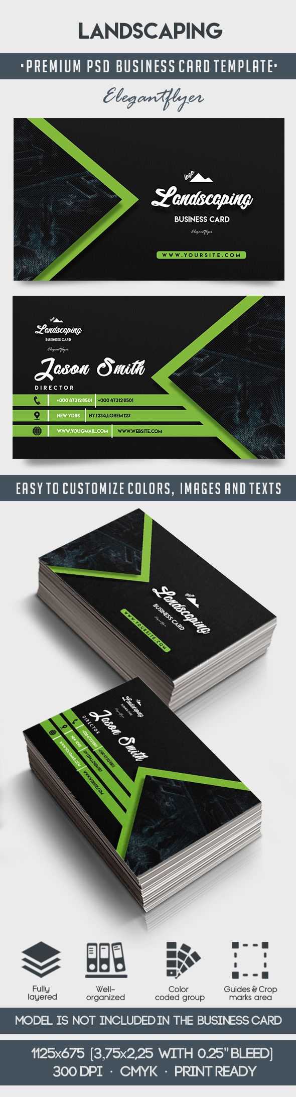 Landscaping – Business Card Templates Psd Within Landscaping Business Card Template