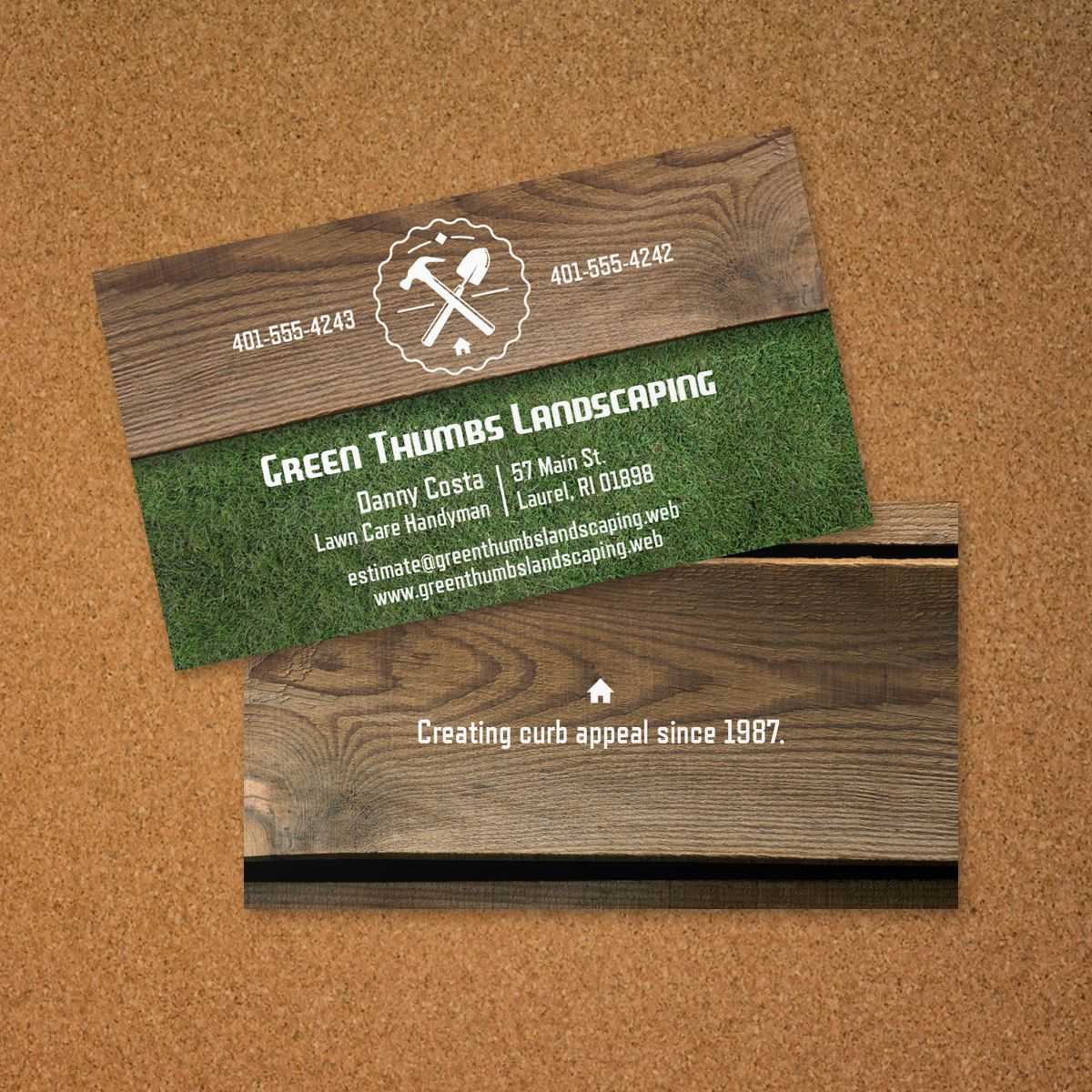 Landscaping Business Card | Vistaprint | Avery Business Inside Landscaping Business Card Template