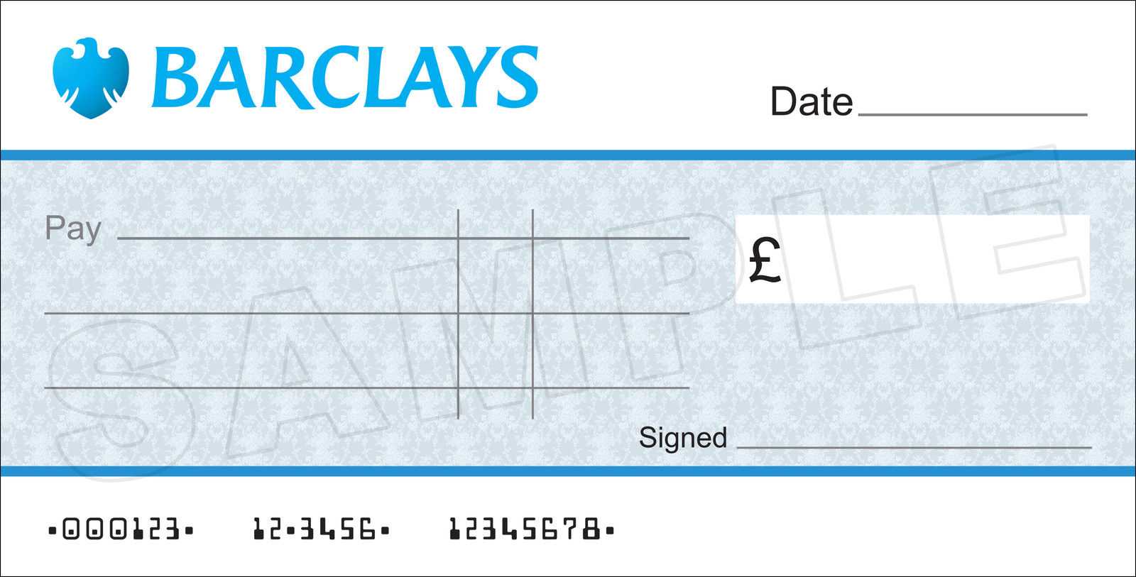 Large Blank Barclays Bank Cheque For Charity / Presentation Regarding Blank Cheque Template Uk