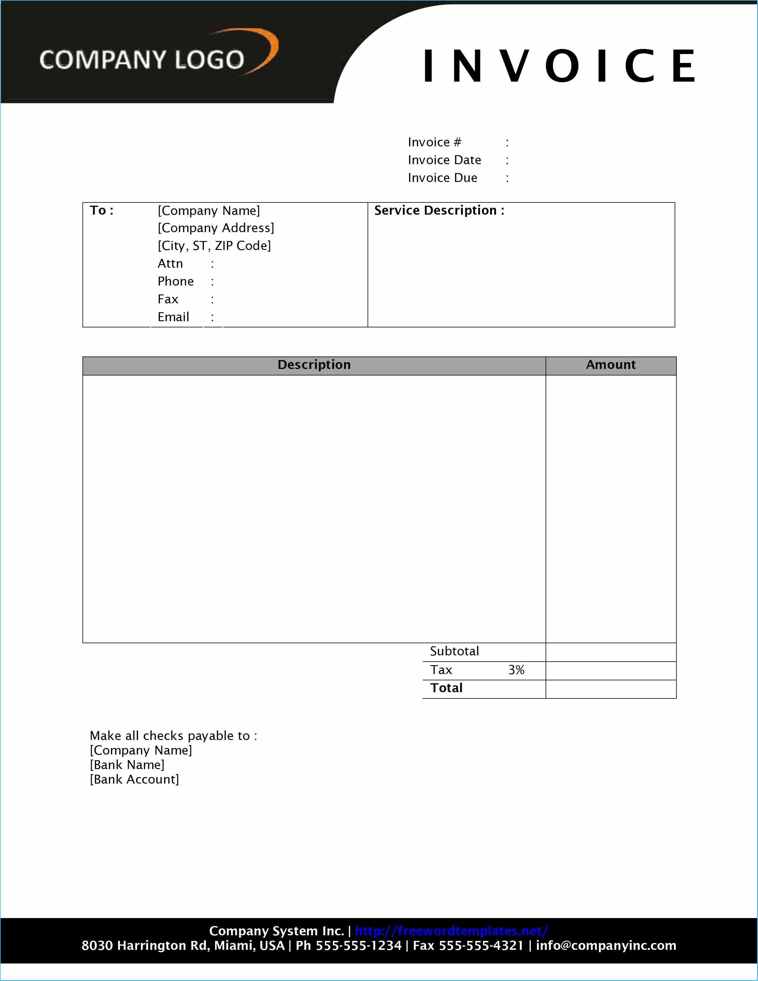 Latest Invoice Template Word 2010 Which You Need To Make Throughout Invoice Template Word 2010