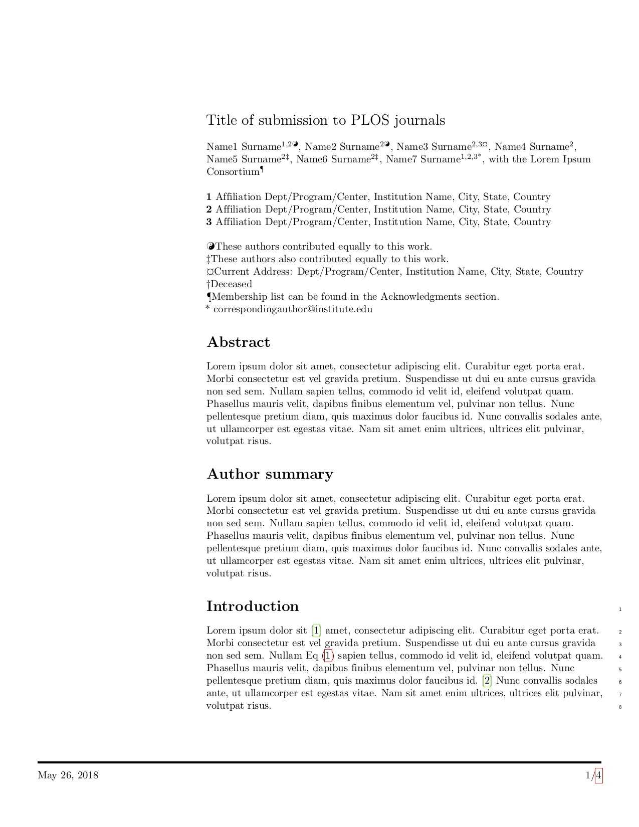 Latex Templates » Academic Journals In Technical Report Template Latex