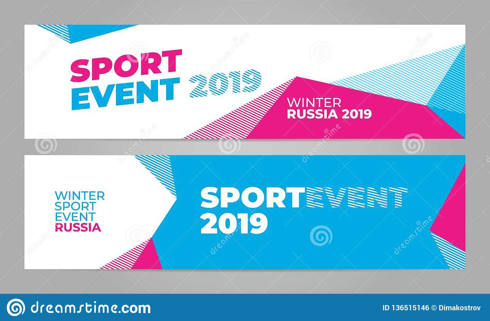Layout Banner Template Design For Winter Sport Event 2019 Regarding Event Banner Template