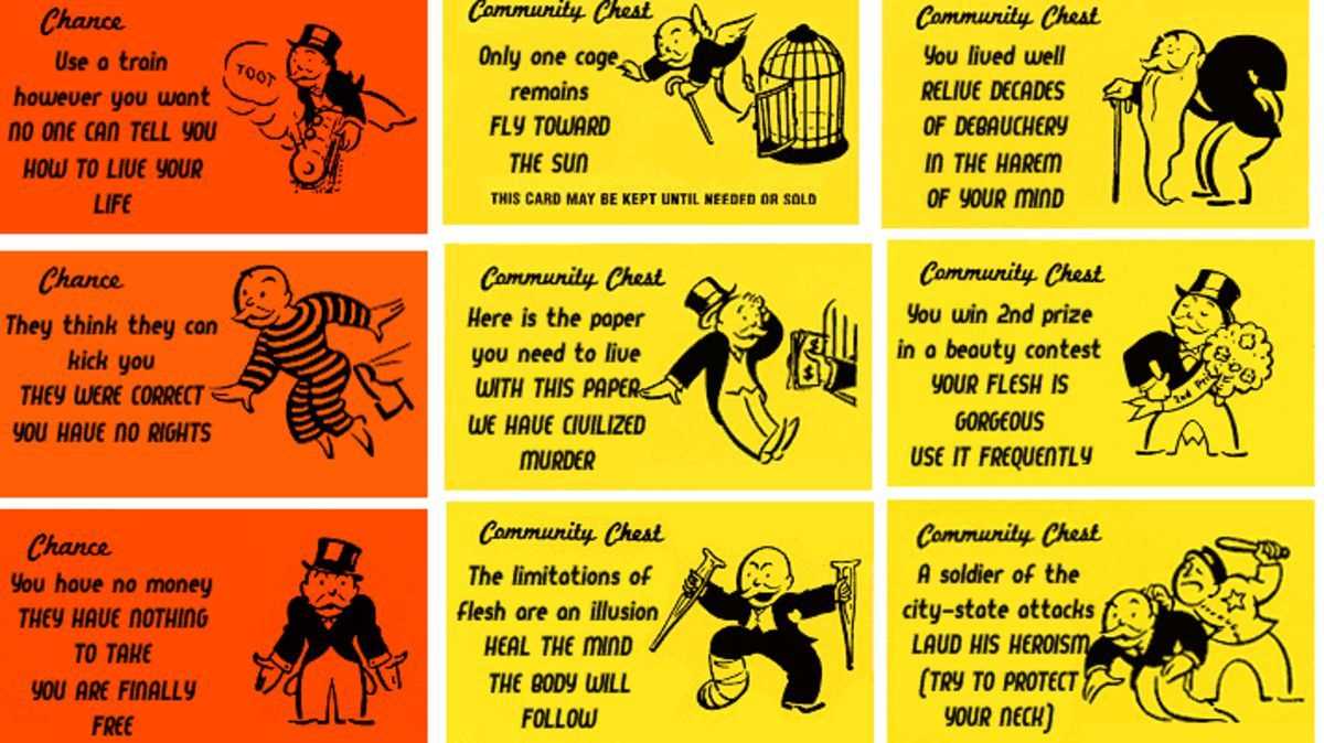 Let Madness Into Monopoly With Alternate Chance And With Monopoly Chance Cards Template