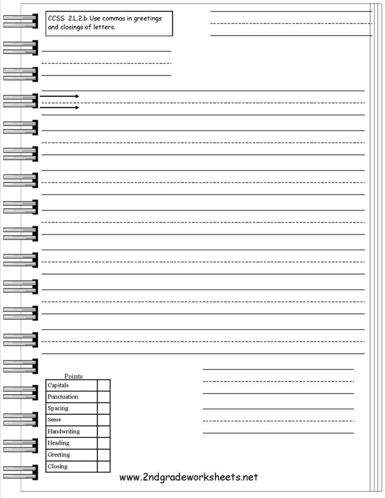 Letters And Parts Of A Letter Worksheet In Blank Letter Writing