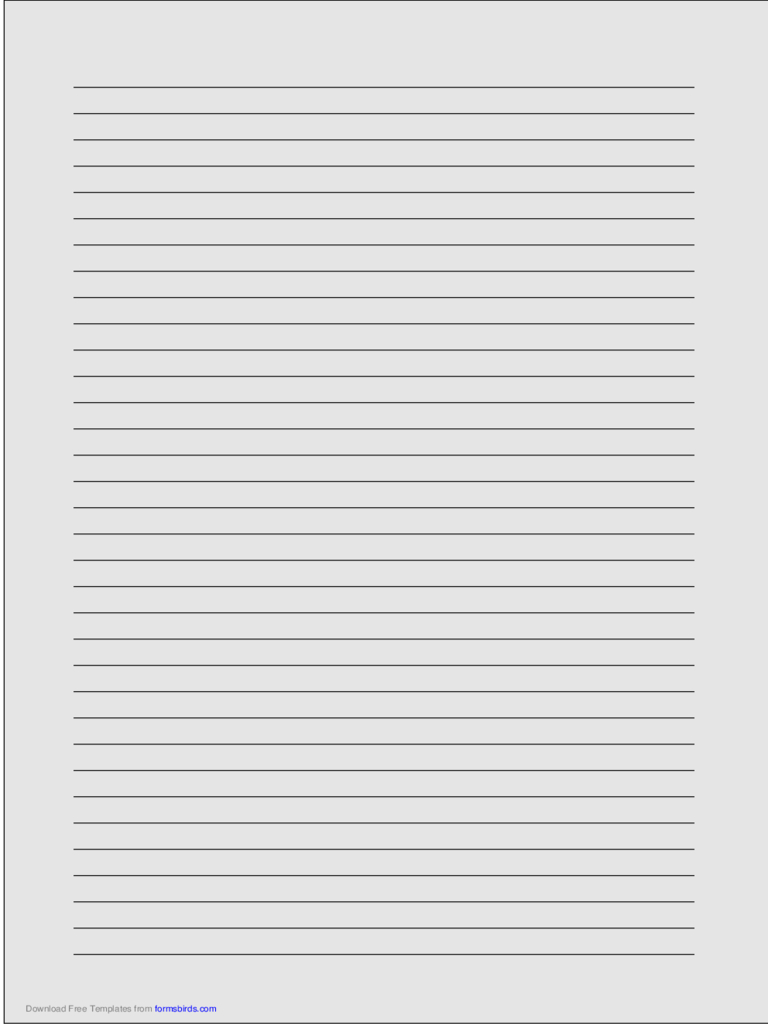 Lined Paper – 320 Free Templates In Pdf, Word, Excel Download For Ruled Paper Template Word
