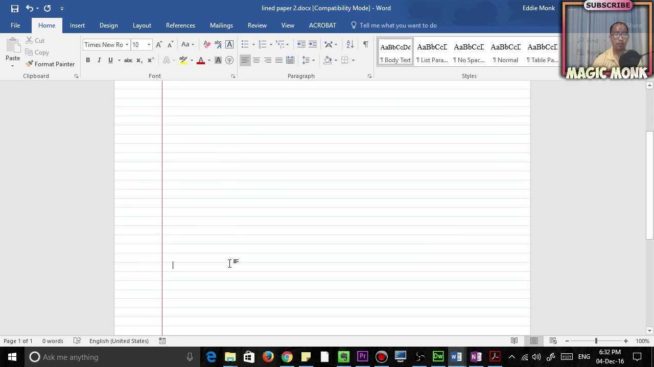 Lined Paper In Microsoft Word, Pdf With Regard To College Ruled Lined Paper Template Word 2007