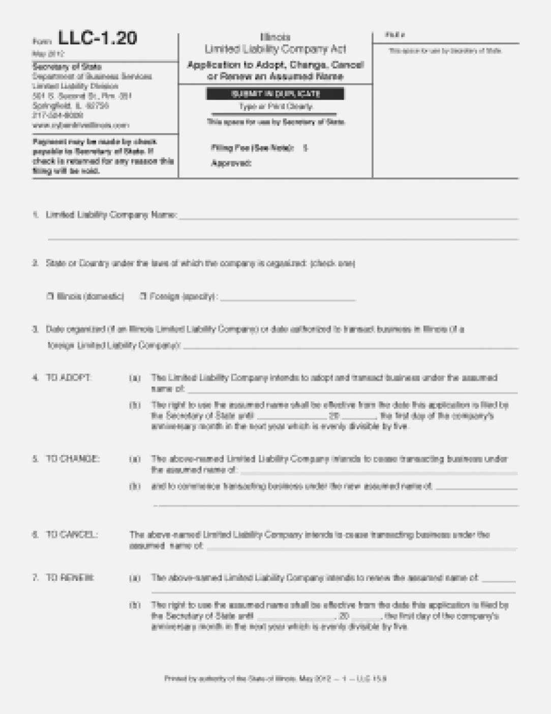 Llc Annual Report Template – Templates #94889 | Resume Examples Throughout Llc Annual Report Template