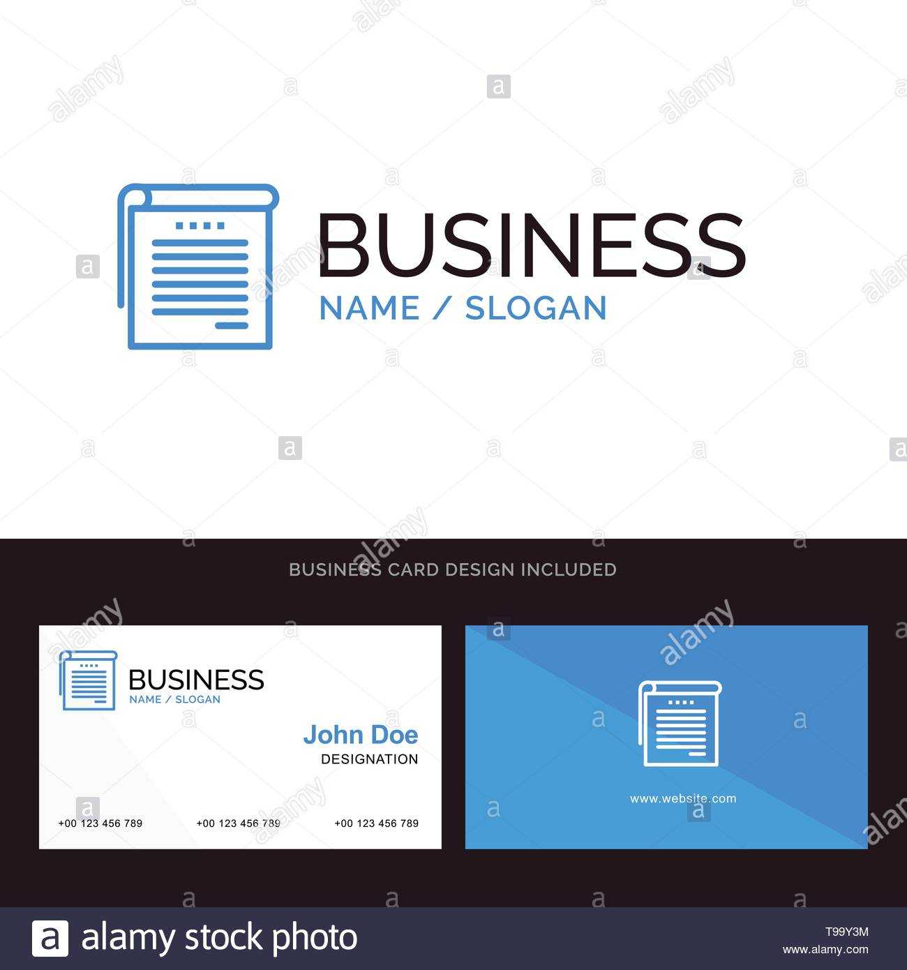 Logo And Business Card Template For Student, Notes, Books Regarding Student Business Card Template