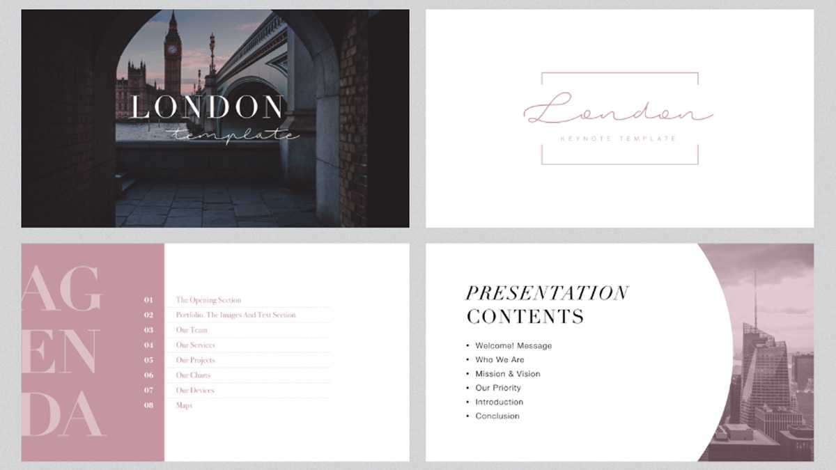 London Minimal Free Powerpoint Template Within Fancy Powerpoint Templates