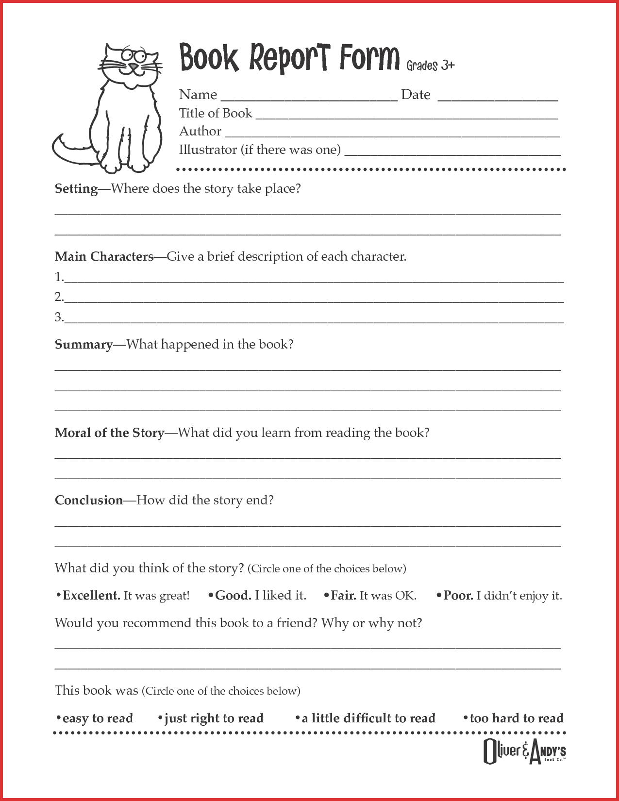 Lovely 4Th Grade Book Report Template | Job Latter With Book Report Template 5Th Grade