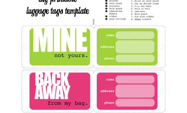 Luggage Tags Template | לונדון | Luggage Tag Template, Funny inside Luggage Tag Template Word