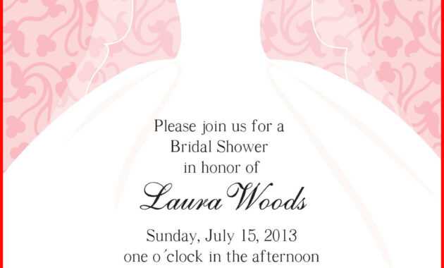 Luxury Blank Bridal Shower Invitations Image Of Invitation inside Blank Bridal Shower Invitations Templates