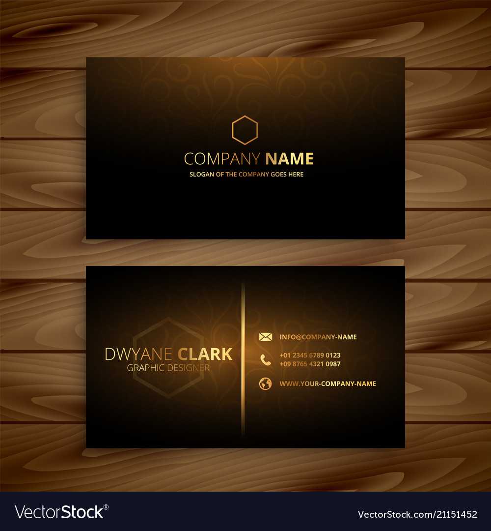 Luxury Premium Golden Business Card Template With Regard To Visiting Card Templates Download