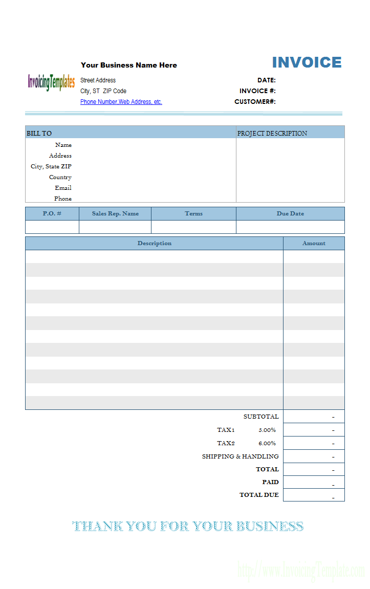 Mac Invoice Template For Free Invoice Template Word Mac