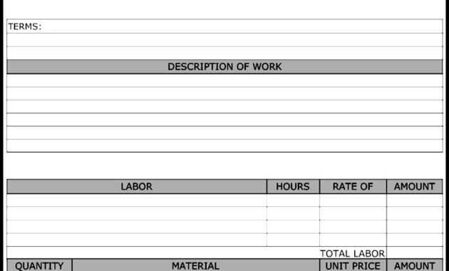 Maintenance Repair Job Card Template - Microsoft Excel in Mechanics Job Card Template