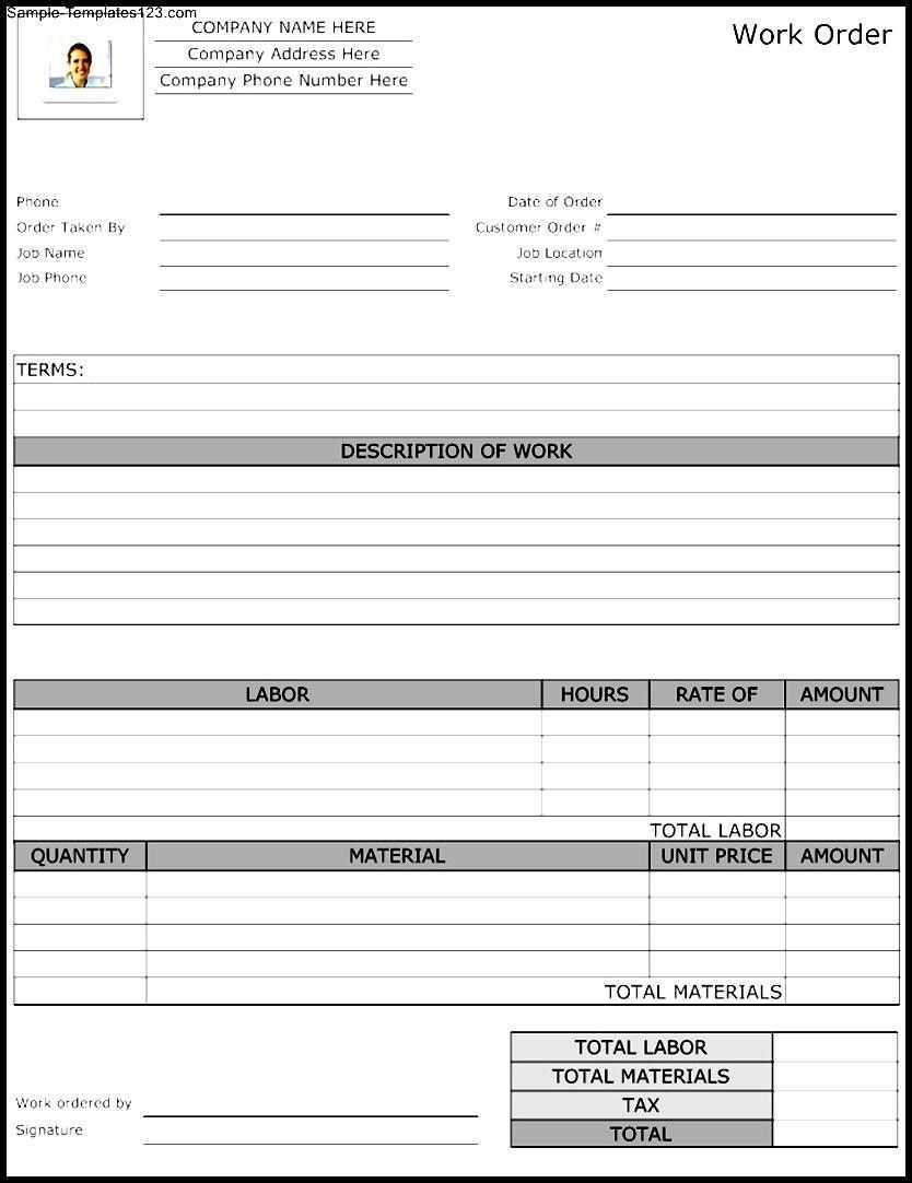 Maintenance Repair Job Card Template - Microsoft Excel With Sample Job Cards Templates