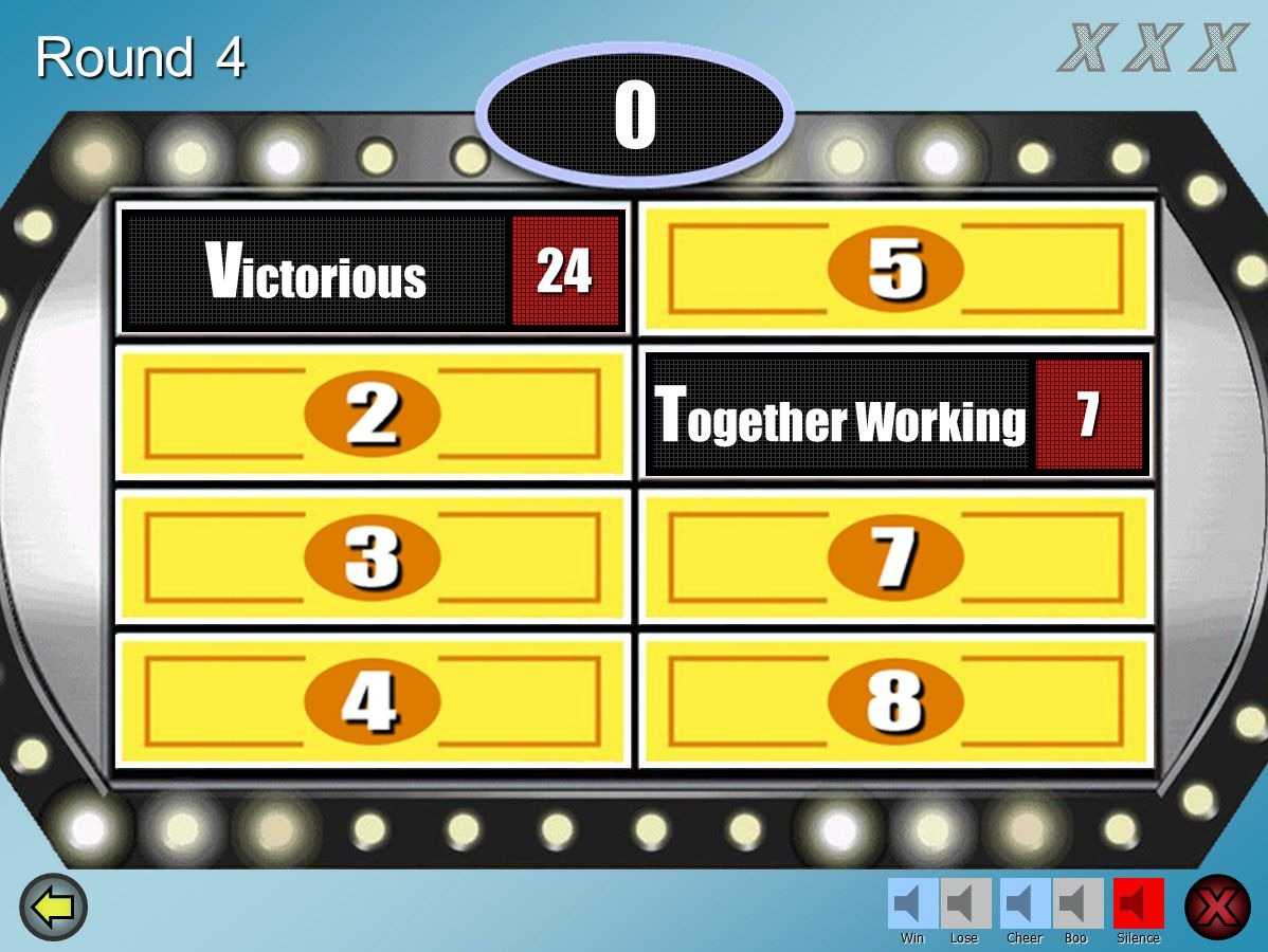 Family Feud Powerpoint Template Free Download Professional Template