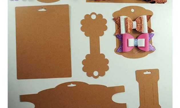 Making Bow And Headband Display Cards On The Cricut – Svg pertaining to Headband Card Template