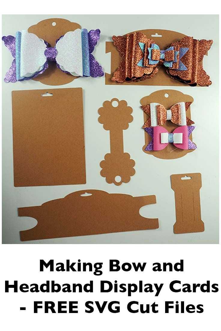 Making Bow And Headband Display Cards On The Cricut – Svg With Regard To Headband Card Template
