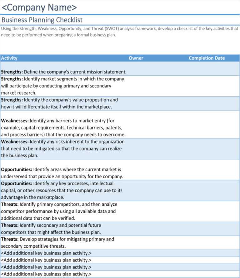 Environmental Impact Report Template
