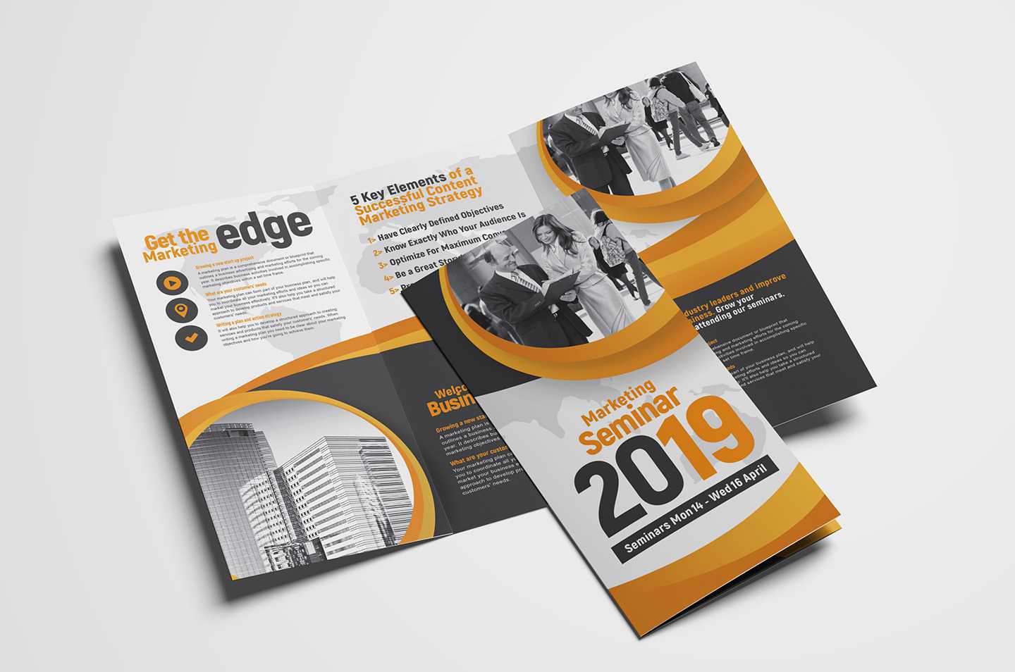 Marketing Seminar Tri Fold Brochure Template – Psd, Ai & Vector Throughout Welcome Brochure Template