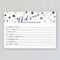 Marriage Advice Cards Pack Of Eight Cards | Bridal Shower In Marriage Advice Cards Templates