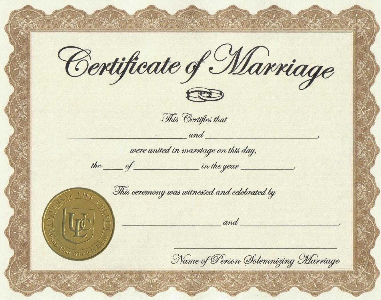 Marriage License Printable Achievement Certificate Template Throughout Certificate Of License Template
