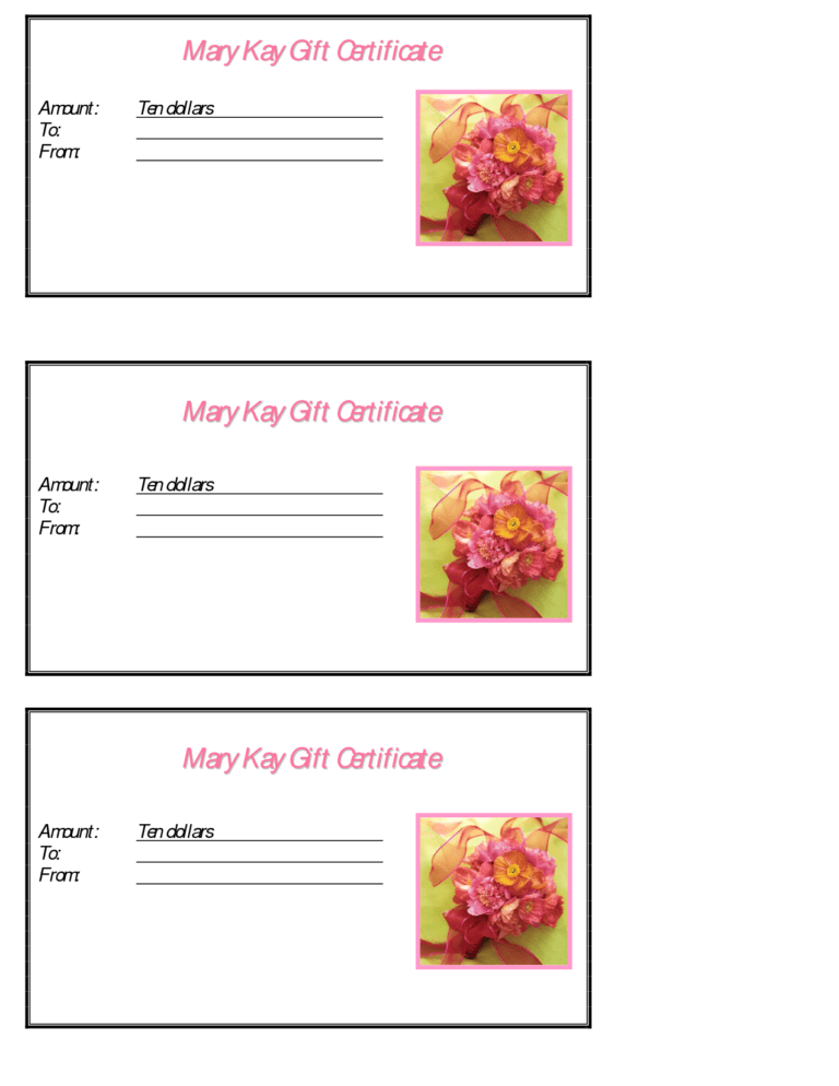 Mary Kay Gift Certificate Template This Is Your Index.html throughout ...