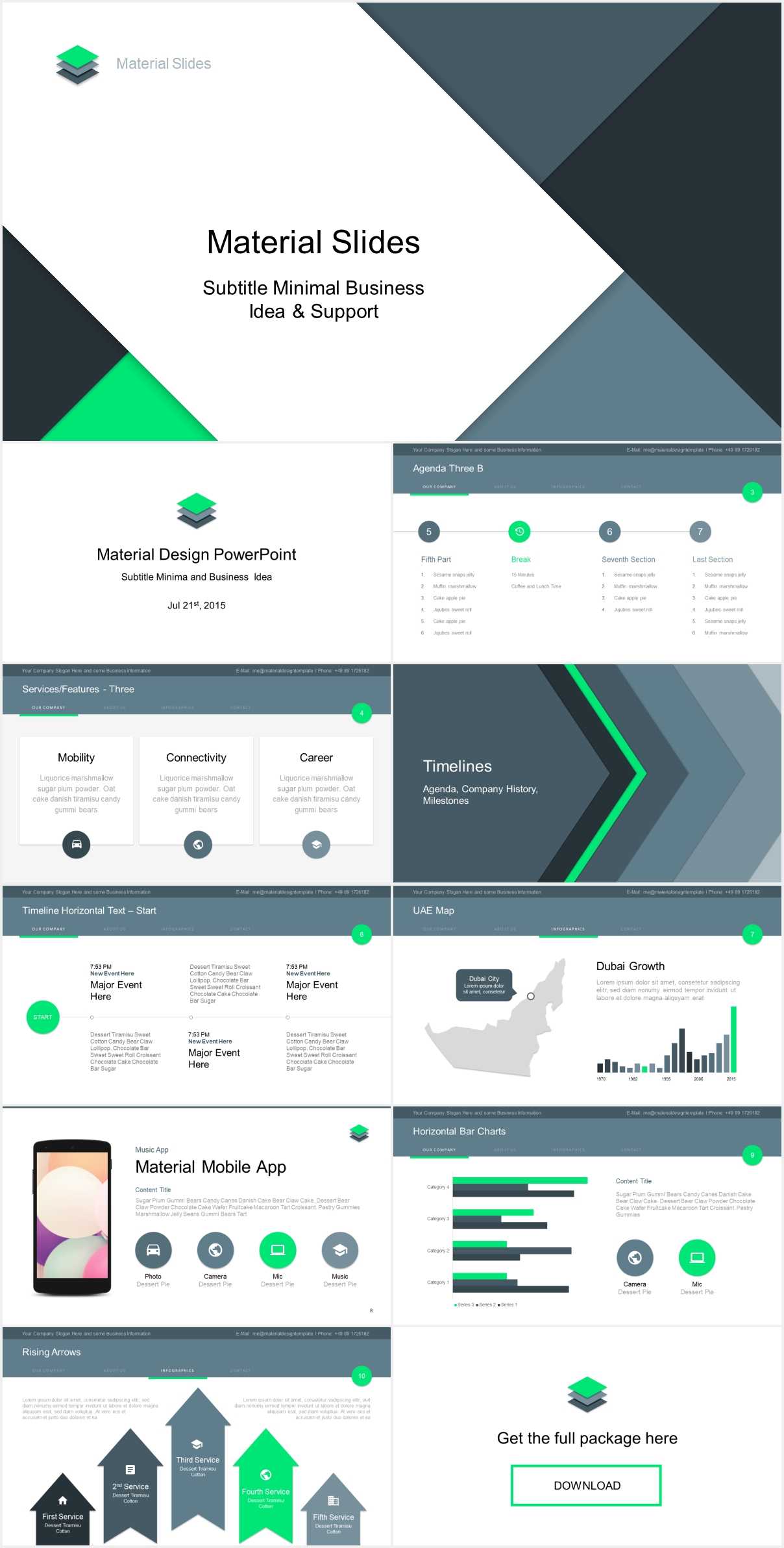Material Design Powerpoint Template – Just Free Slides With Powerpoint Slides Design Templates For Free