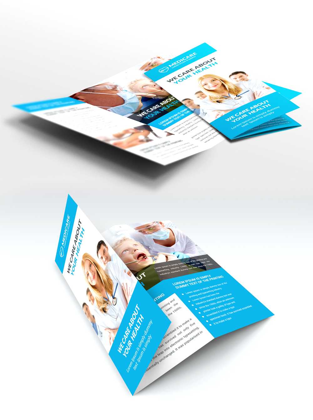 Medical Care And Hospital Trifold Brochure Template Free Psd Regarding Pharmacy Brochure Template Free
