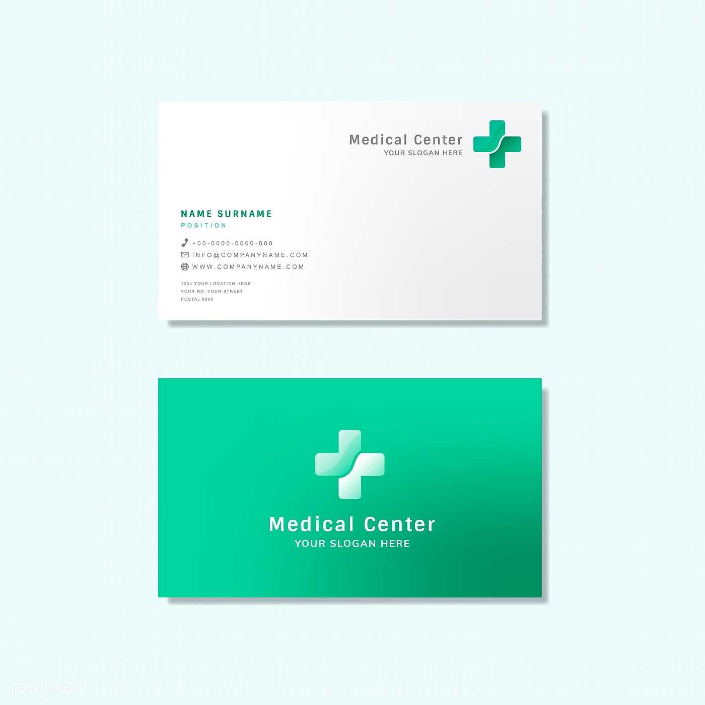 Medical Professional Business Card Design Mockup | Free Intended For Medical Business Cards Templates Free