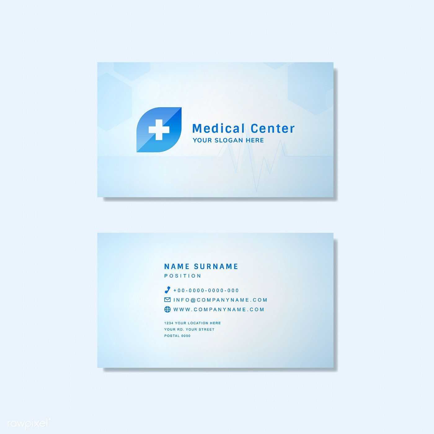 Medical Professional Business Card Design Mockup | Free Within Medical Business Cards Templates Free