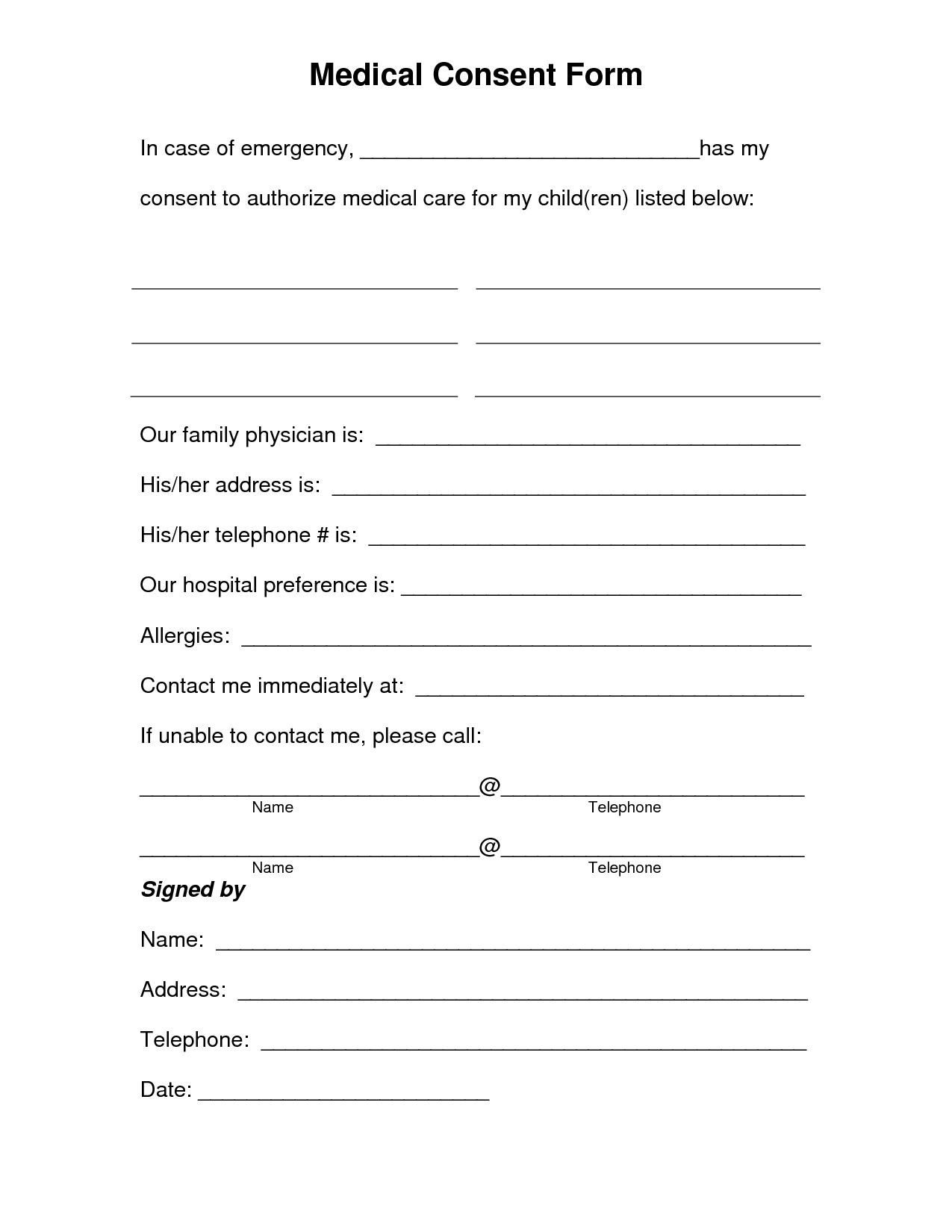 Medical Release Form Template – 30+ Medical Release Form Throughout Fit To Fly Certificate Template